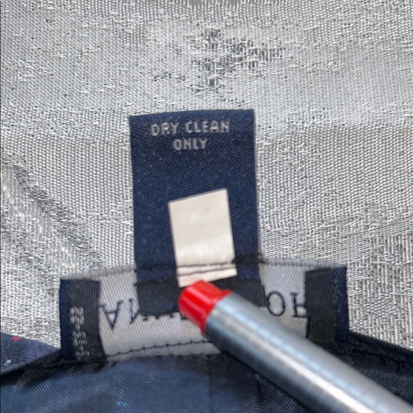 Ann Taylor Navy A-Line Skirt with Pattern - Picture 8 of 13